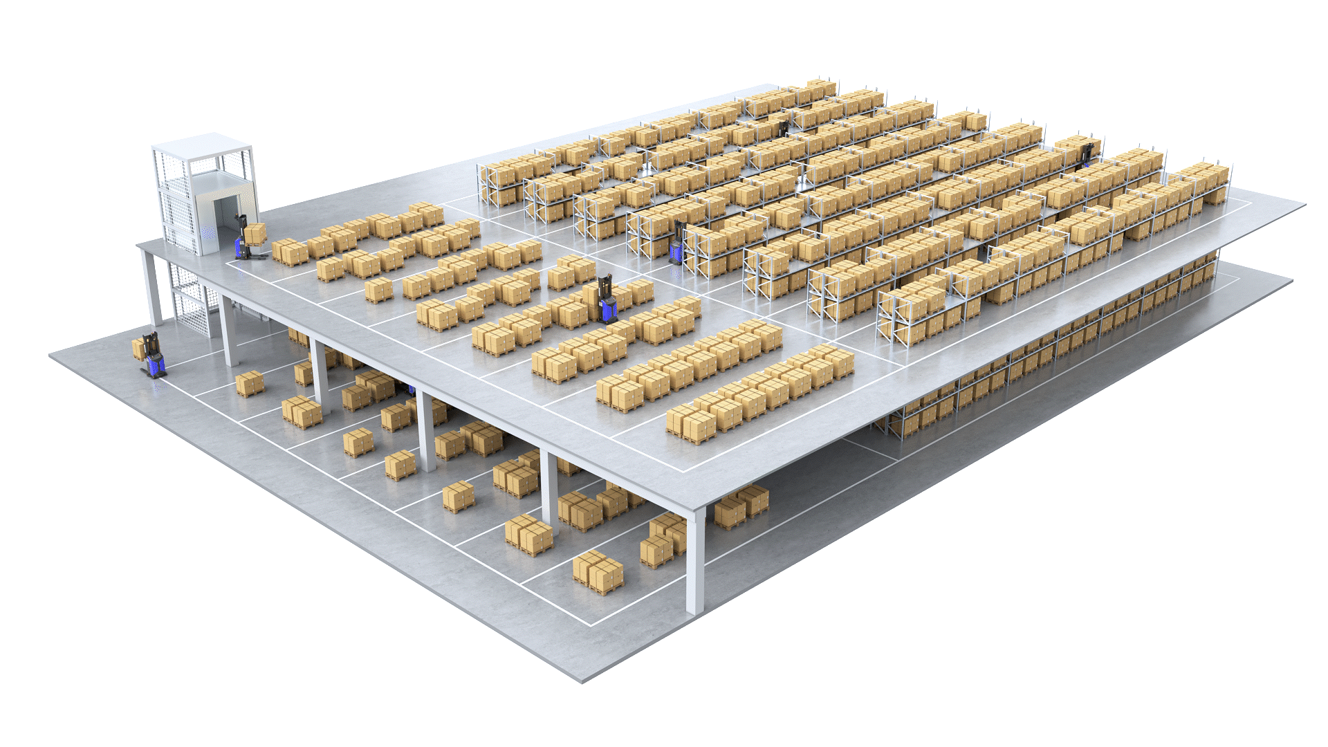 STORIN multi-level shuttle handling system